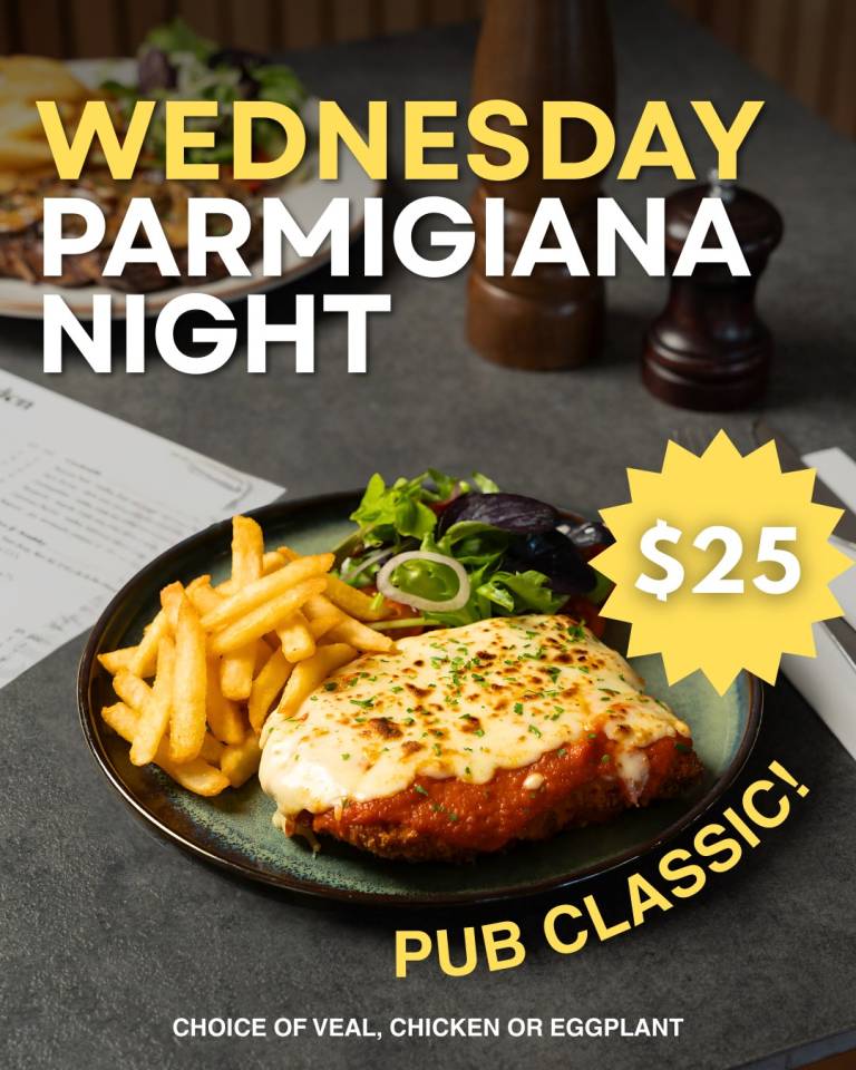 Wednesday Parmigiana Night
